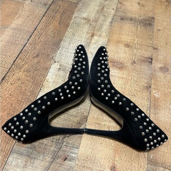 Steven by Steve Madden black superstud studded stiletto pumps US 10 - Picture 10 of 11